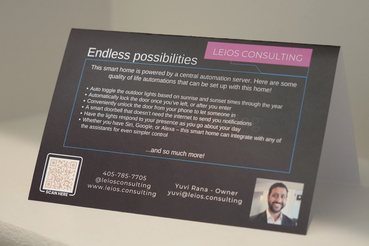 Automation server with information placard